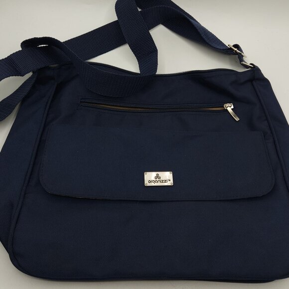 Collections Etc Organizzi Rfid Handbag Navy Blue - Picture 1 of 6